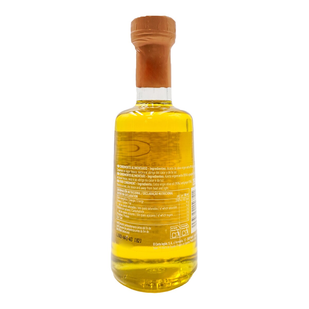 Condimento de aceite de oliva infusionado con jengibre Club del Gourmet 2