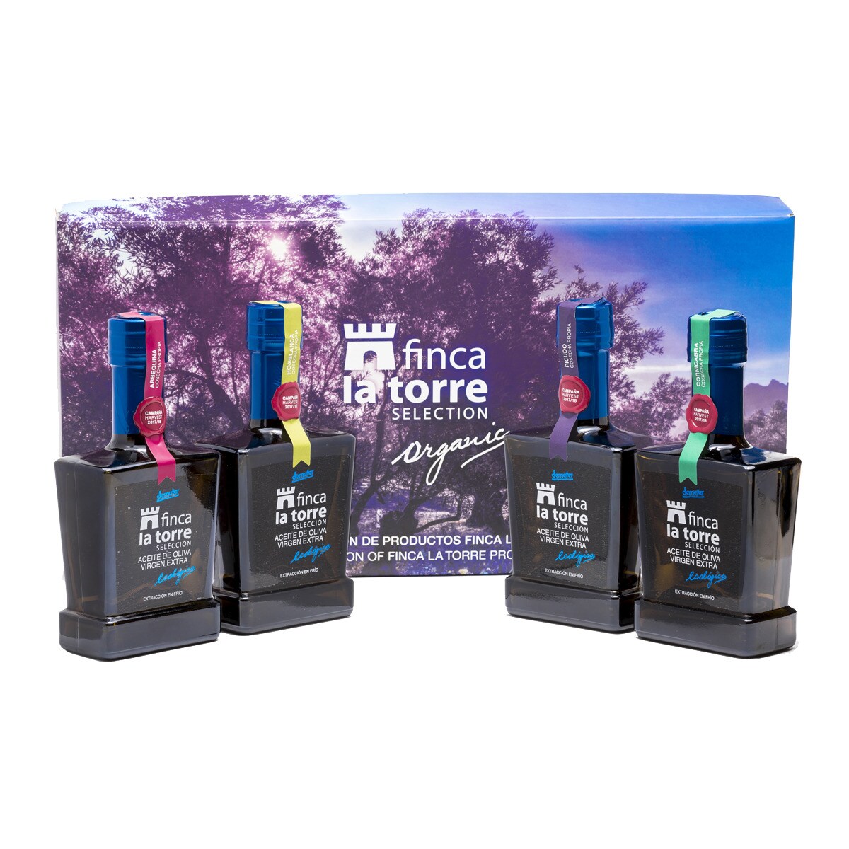 Estuche 4 botellas de aceite de oliva virgen extra Finca La Torre 2