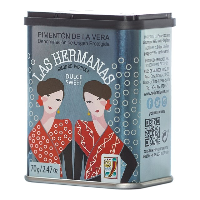 Pimentón dulce ahumado de la Vera Las Hermanas