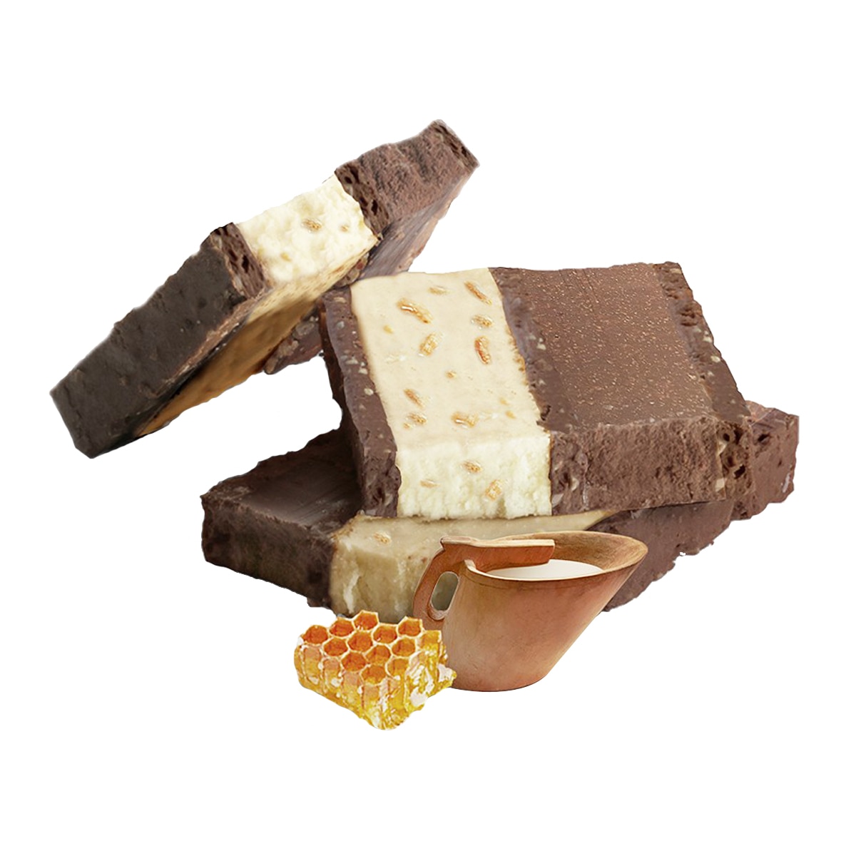 Imagen 2 de Turrón con leche de oveja latxa de trufa con miel y nueces Rafa Gorrotxategi