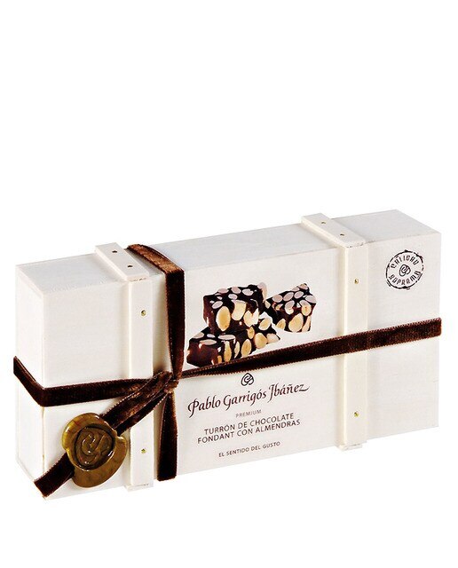 Imagen 0 de Turrón de chocolate fondant con almendras Premium Pablo Garrigós Ibáñez