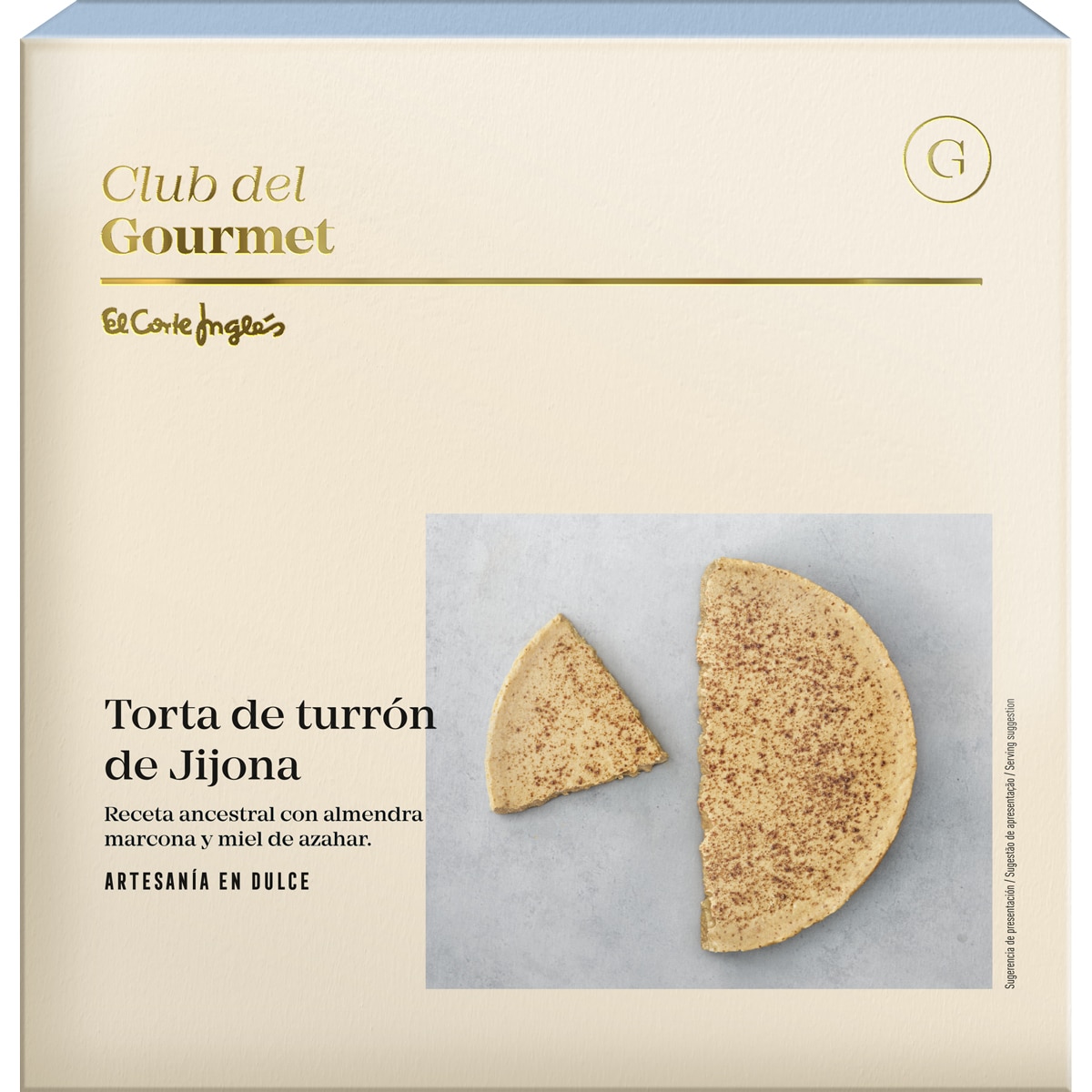 Imagen 0 de Torta de turrón de Jijona Club del Gourmet