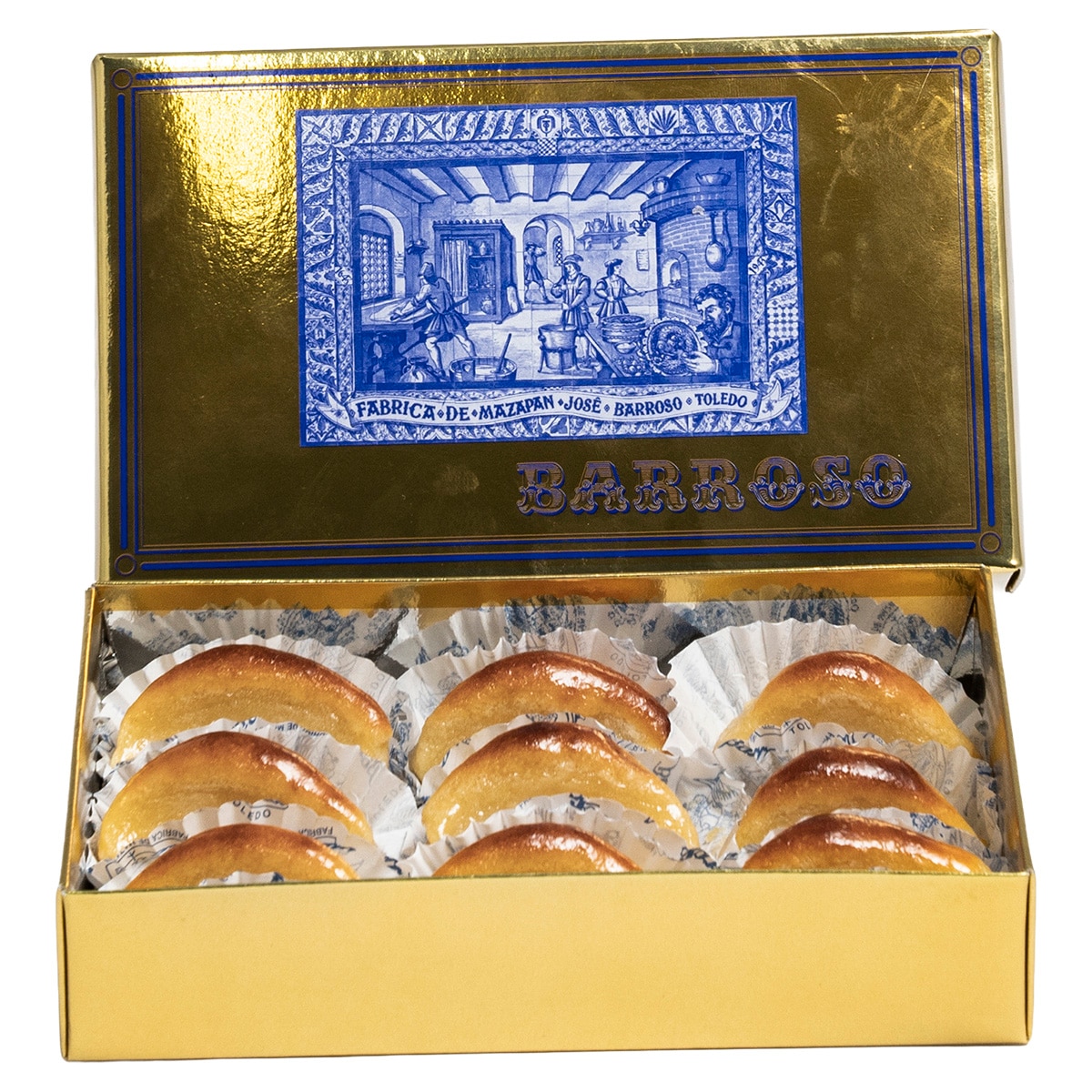 Imagen 1 de Empanadas de mazapán rellenas de yema y recubiertas de pasta de mazapán Barroso