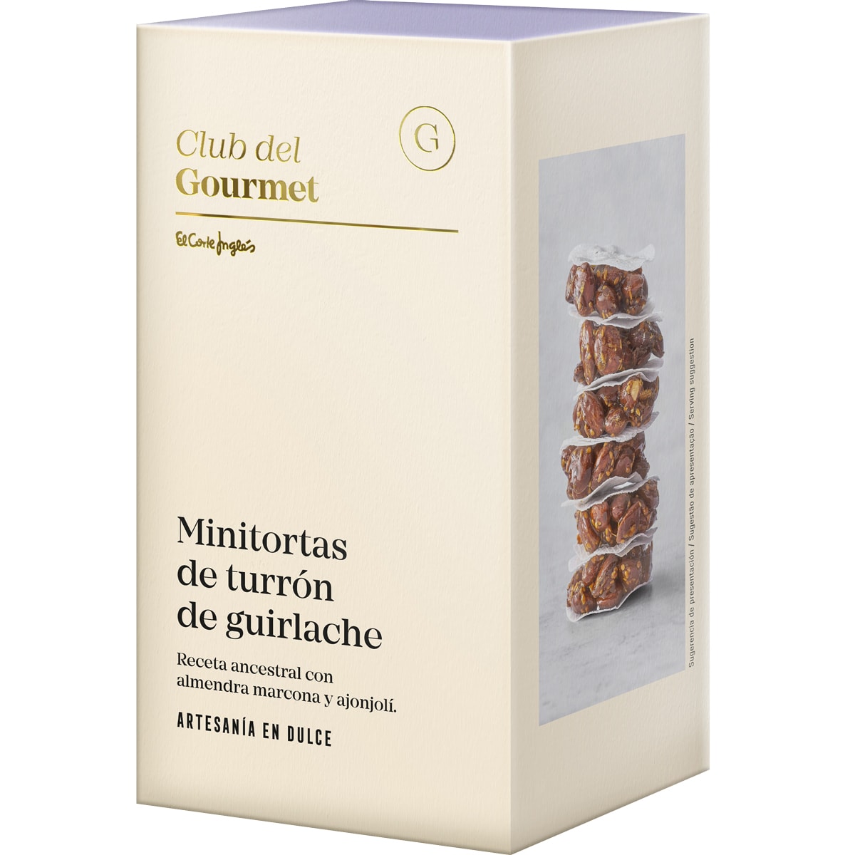 Mini torta de turrón de guirlache Club del Gourmet 1
