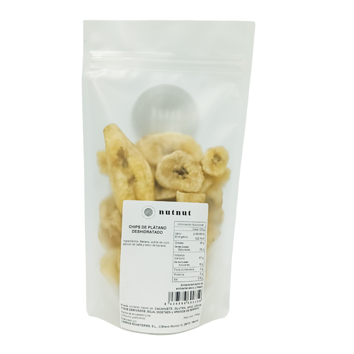 Chips de plátano deshidratado Nutnut 2