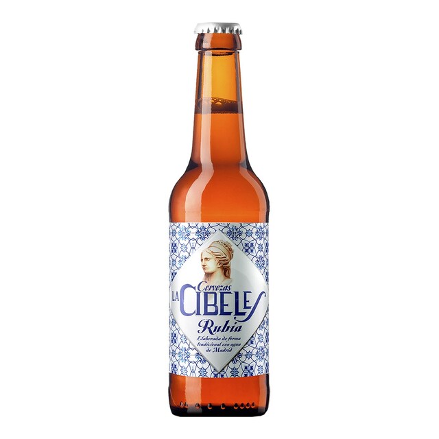 Cerveza rubia artesana La Cibeles Madrid