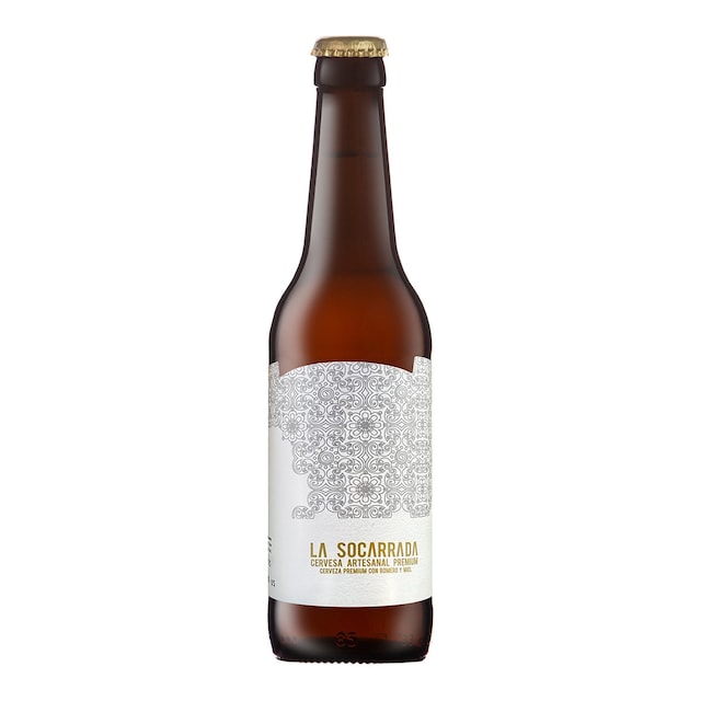Cerveza tostada artesana La Socarrada Premium con romero y miel de romero