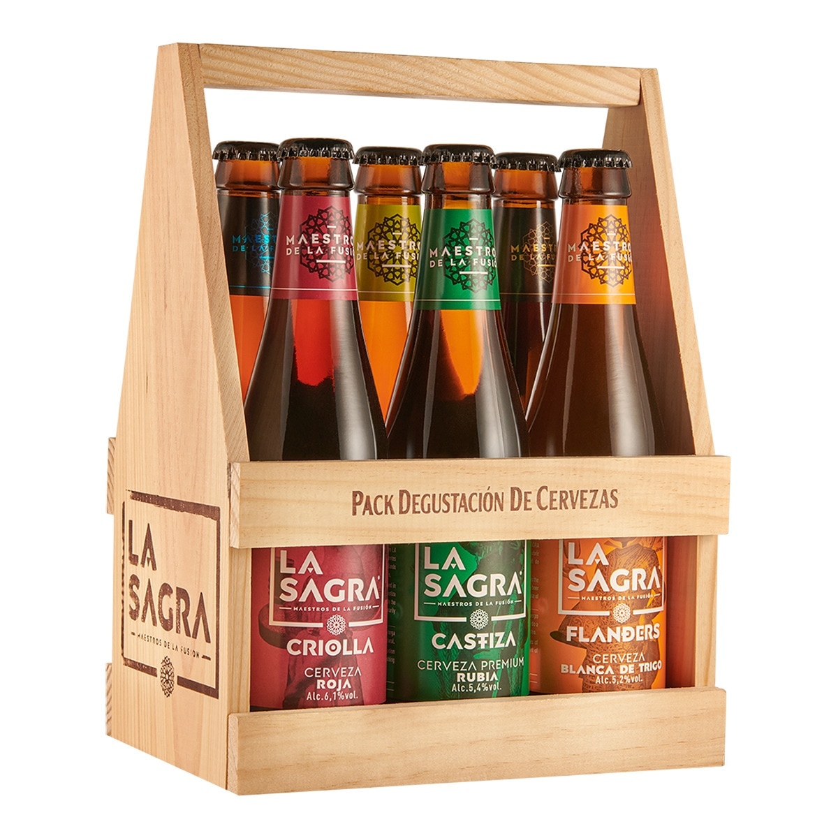 Pack 6 cervezas artesanas variadas La Sagra 1