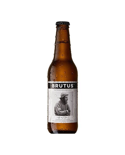 Cerveza rubia artesana Lager Premium Brutus