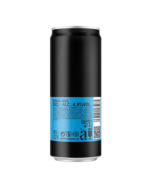 Cerveza artesana rubia Hoppy Lager Arriaca 3