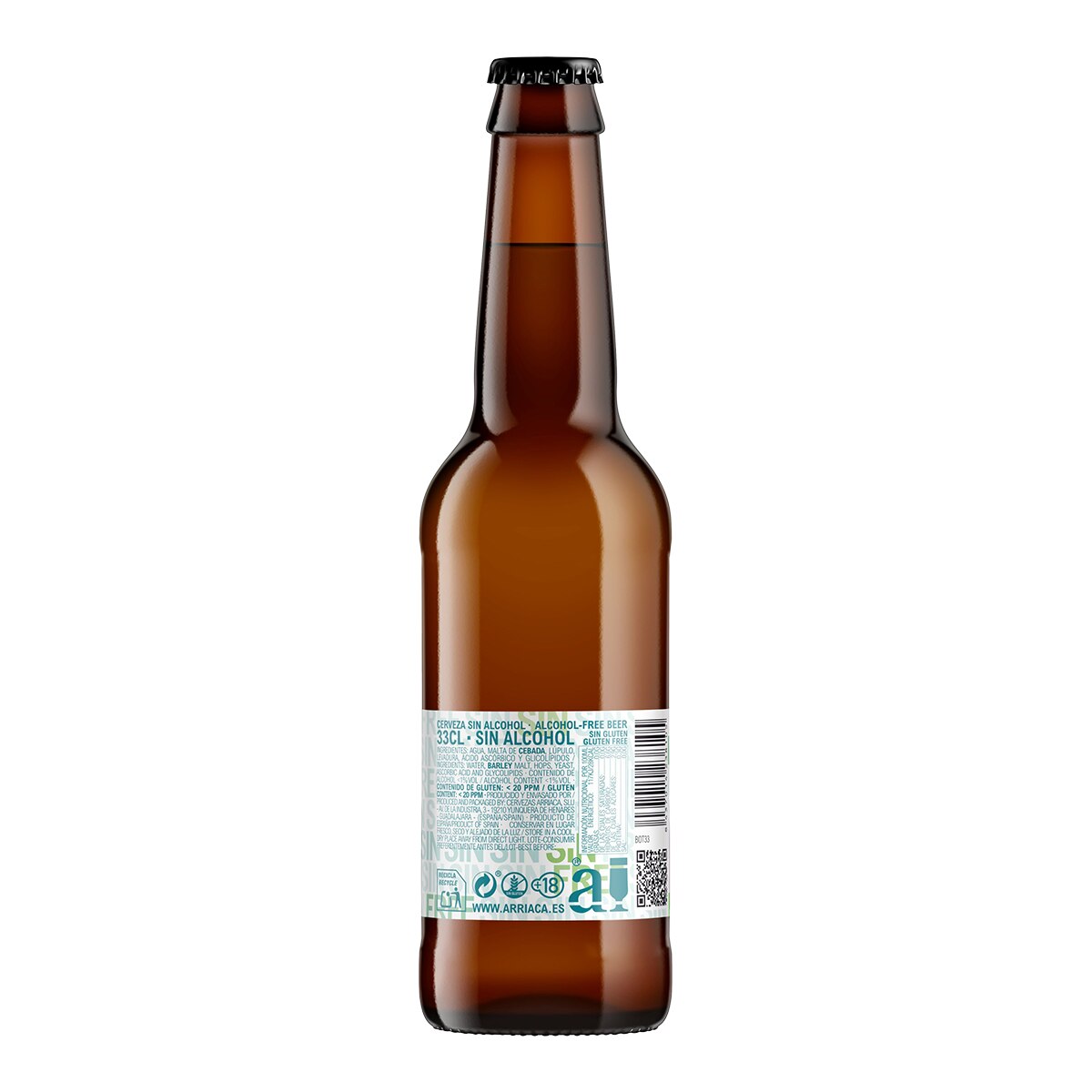 Cerveza sin alcohol y sin gluten IPA Arriaca 3