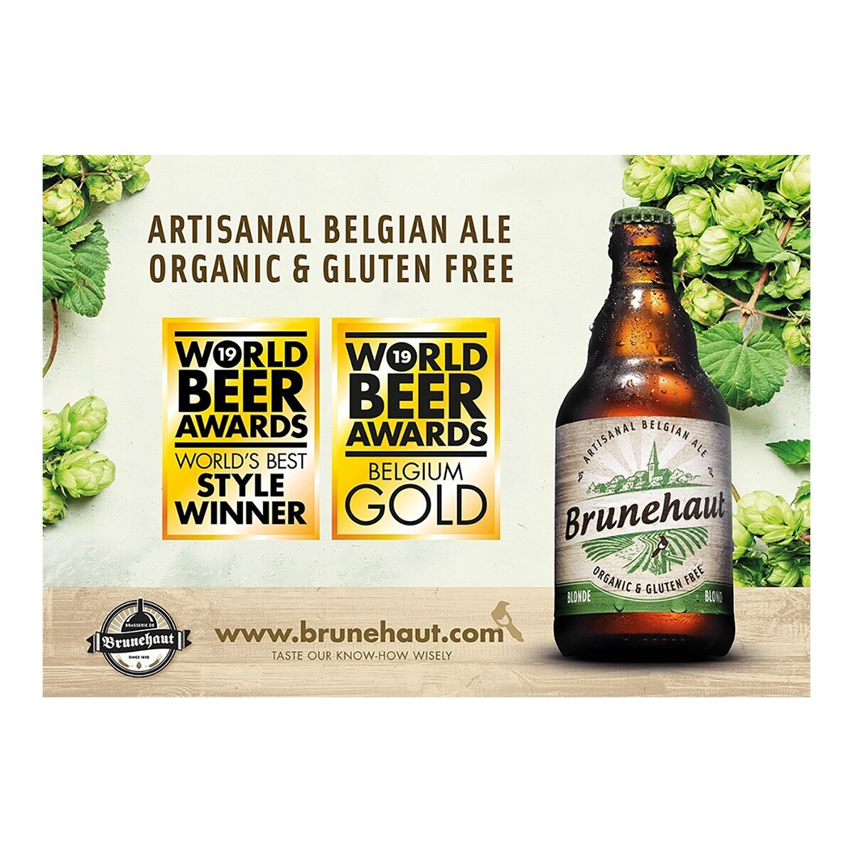 Cerveza rubia artesana Brunehaut Blonde Ale sin gluten 3