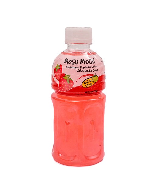 Bebida sabor a fresa con nata de coco Mogu Mogu 1