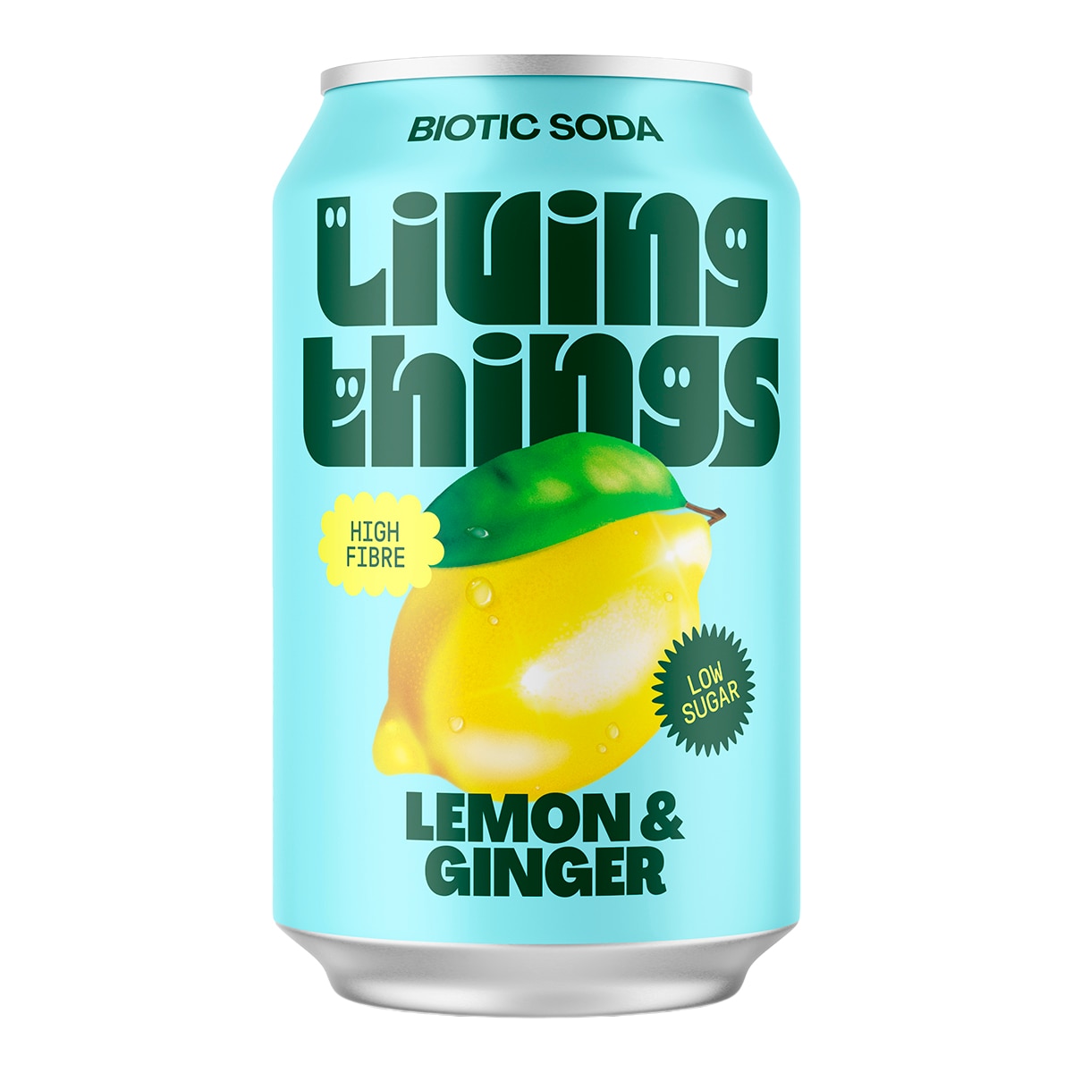 Refresco de soda Functional sabor limón y ginger Living Things 1