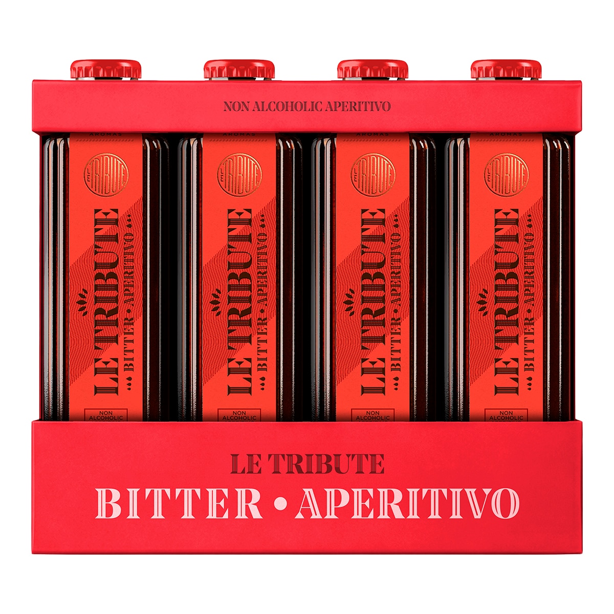 Pack de 4 refrescos Bitter Aperitivo sin alcohol Le Tribute 1