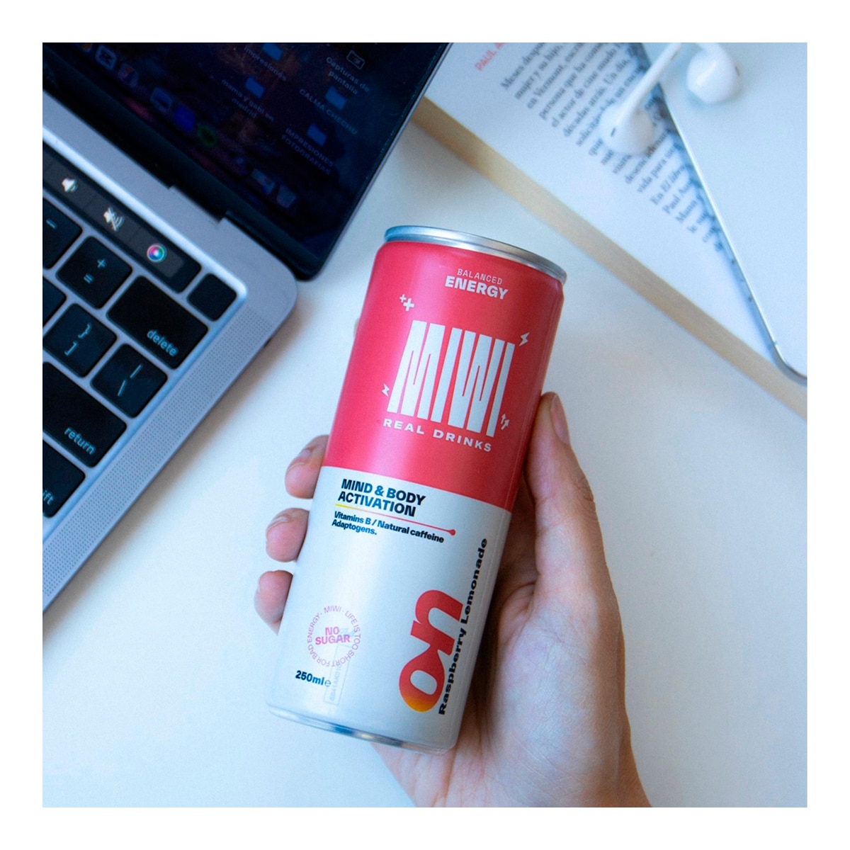 Refresco On Energy Rasperry limonada Miwi 3