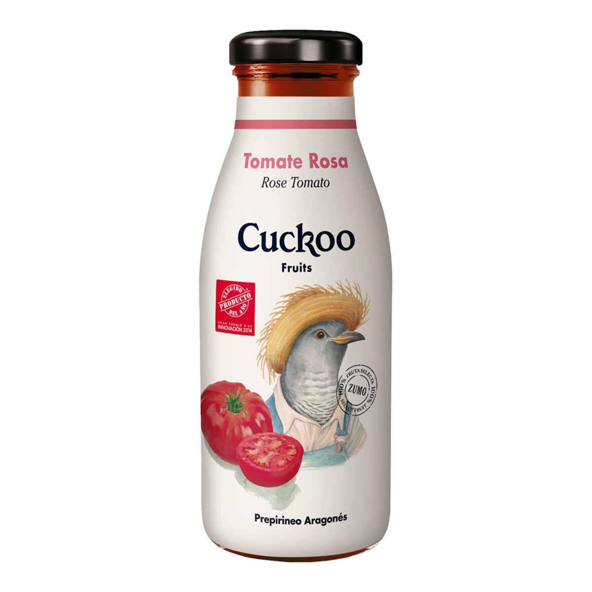 Imagen 0 de Zumo de tomate Rosa de Aragón Cuckoo Fruits