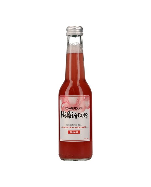 Imagen 1 de Té probiótico Hibiscus Kombucha con granada e hibisco