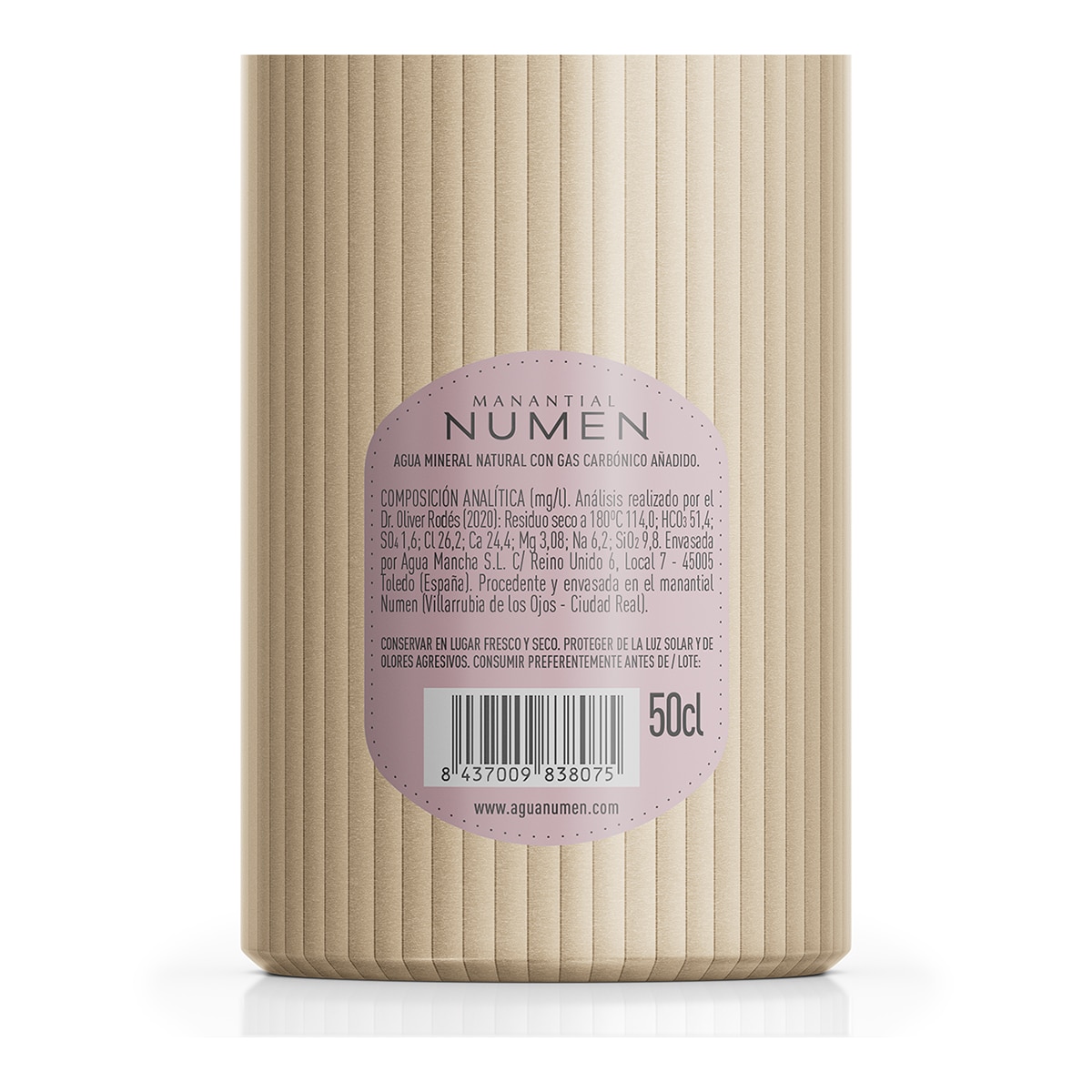 Agua mineral con gas carbónico Numen 2