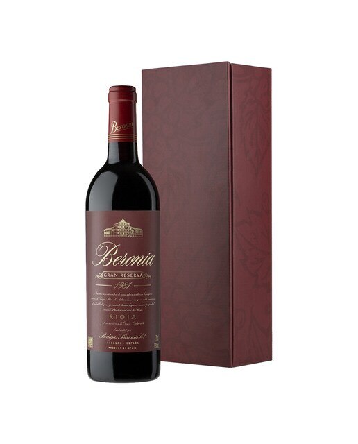 Imagen 0 de Estuche vino tinto Beronia Gran Reserva 1981 Rioja