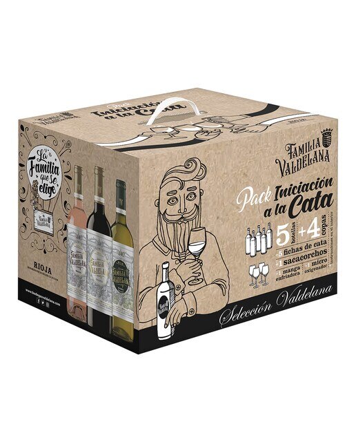 Imagen 0 de Pack de iniciación a la cata de vinos Familia Valdelana Rioja