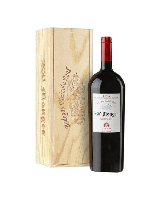 Imagen 0 de Estuche vino tinto 200 Monges Reserva 2014 Rioja Mágnum