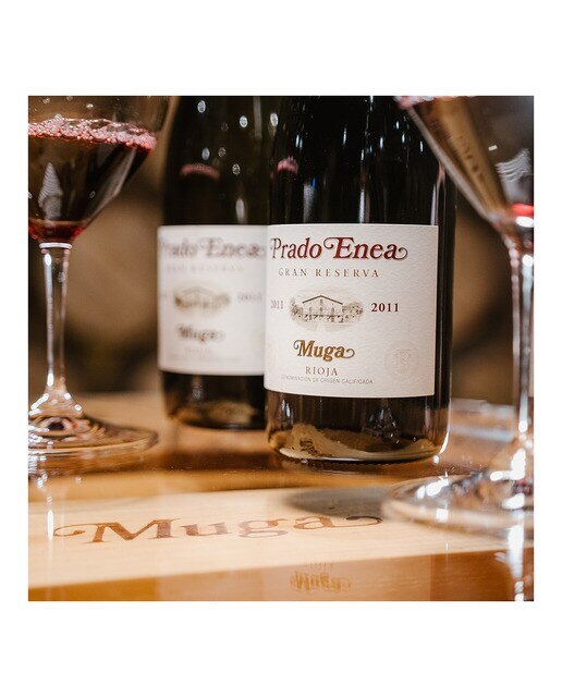 Estuche vino tinto Prado Enea Gran Reserva Muga 2016 Rioja Mágnum 5