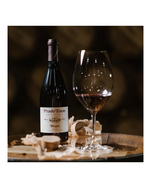 Estuche vino tinto Prado Enea Gran Reserva Muga 2016 Rioja Mágnum 6