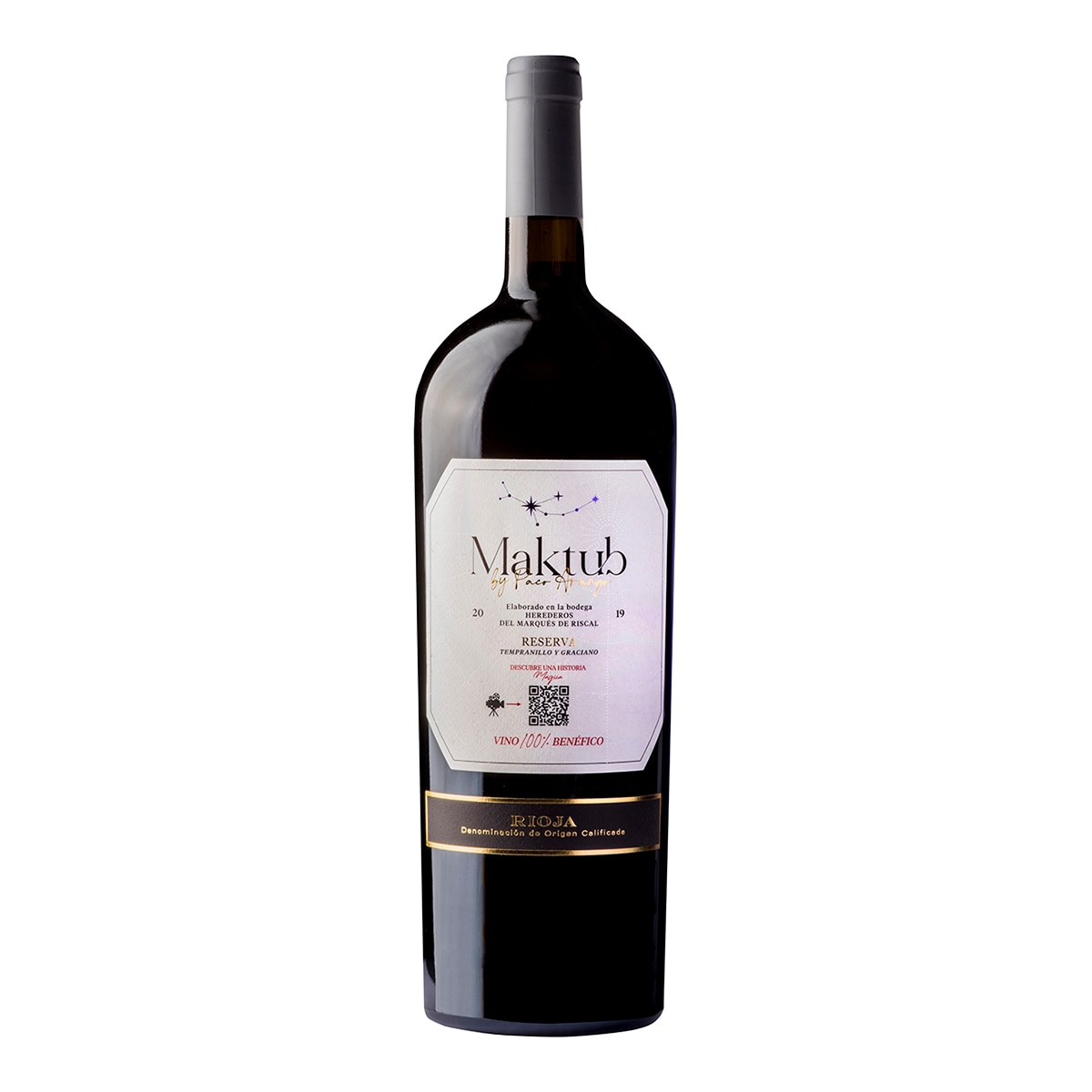 Imagen 0 de Vino Maktub by Paco Arango Reserva 2019 Rioja Mágnum