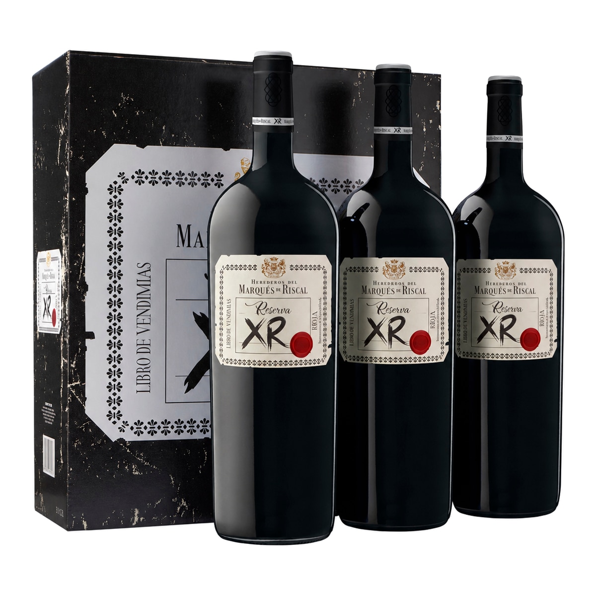 Imagen 1 de Estuche vinos tintos Reserva XR de Marqués de Riscal 2019 Rioja Mágnum