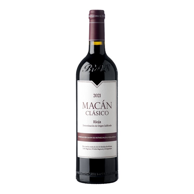 Imagen 0 de Vino tinto Macán Clásico tempranillo 2021 Rioja
