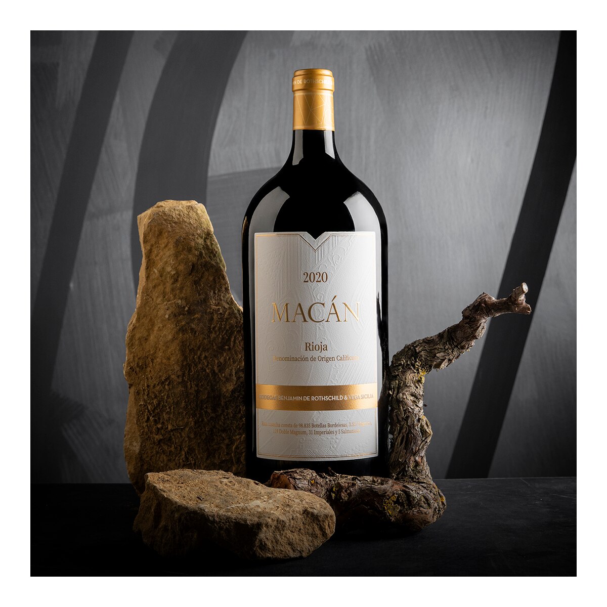 Vino tinto Macán tempranillo 2020 Rioja Doble Mágnum 2