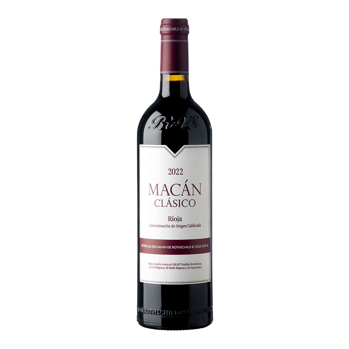 Imagen 0 de Vino tinto Macán Clásico tempranillo 2022 Rioja