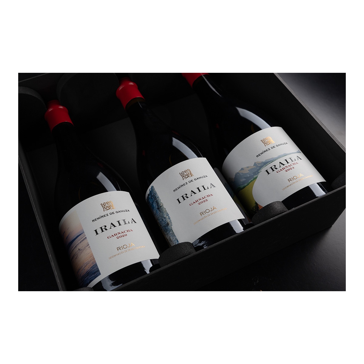 Estuche de vino tinto Iralia Garnacha Rioja 2