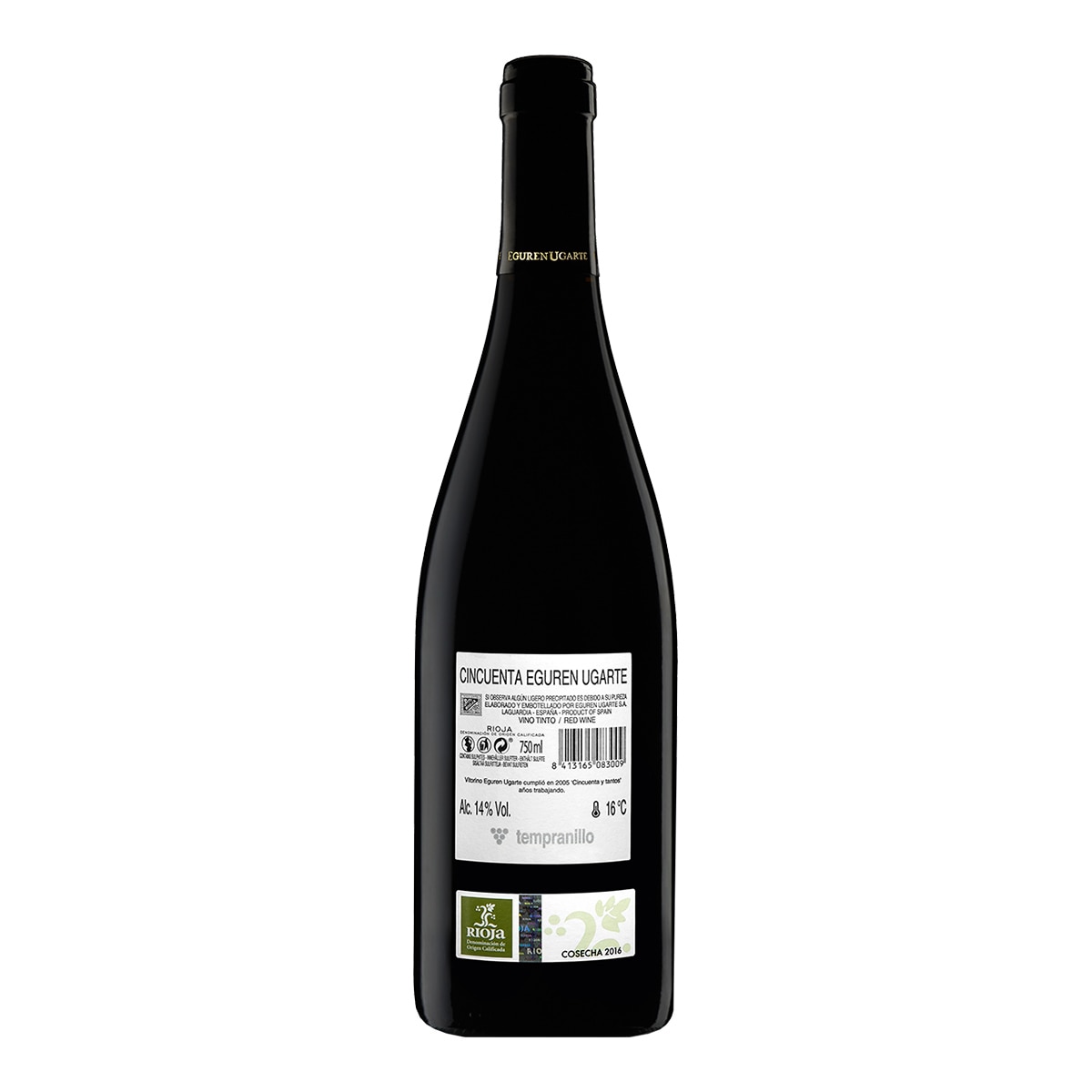 Vino tinto Cincuenta Eguren Ugarte Tempranillo 2019 Rioja 2