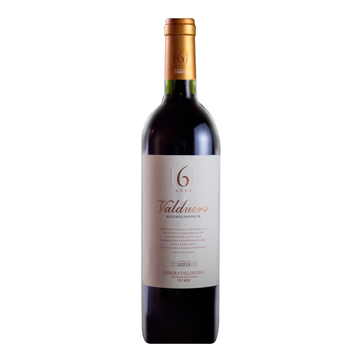 Imagen 1 de Vino tinto Valduero 6 años Reserva Premium tempranillo 2016 Ribera del Duero