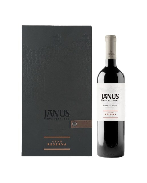 Estuche vino tinto Pesquera Janus Gran Reserva tempranillo 2018 Ribera del Duero