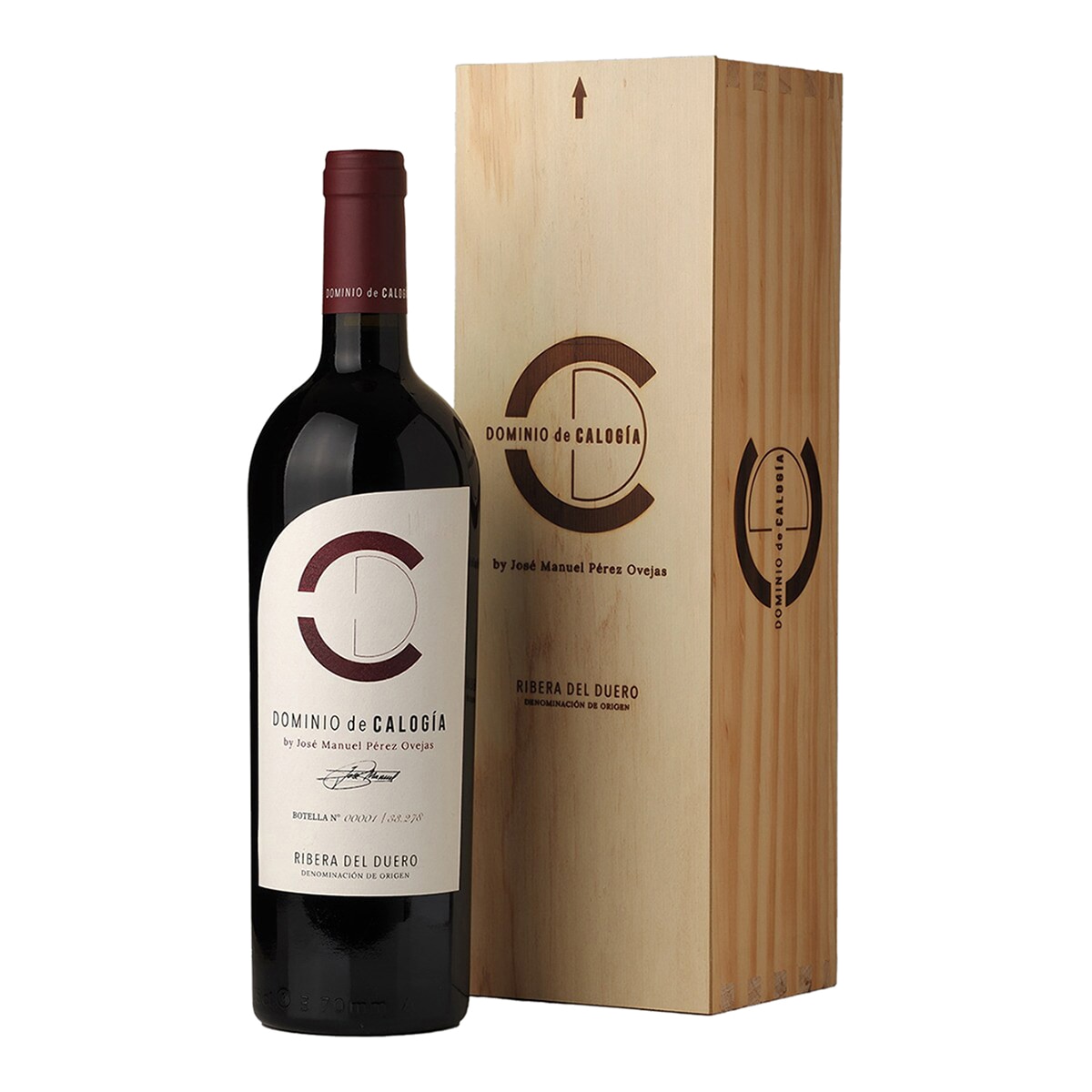 Estuche vino tinto Dominio de Calogía tempranillo 2022 Ribera del Duero Mágnum 1