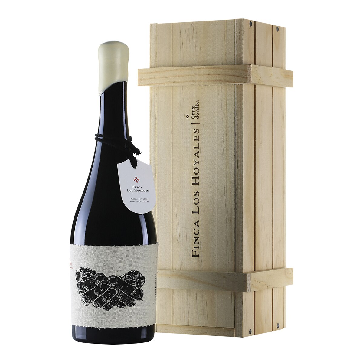 Imagen 0 de Estuche vino tinto Finca Los Hoyales Cruz de Alba tempranillo 2018 Ribera del Duero