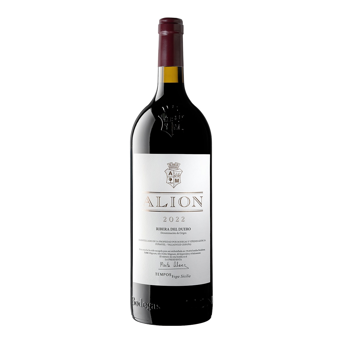 Imagen 0 de Vino tinto Alión Vega Sicilia Tempranillo 2022 Ribera del Duero Mágnum