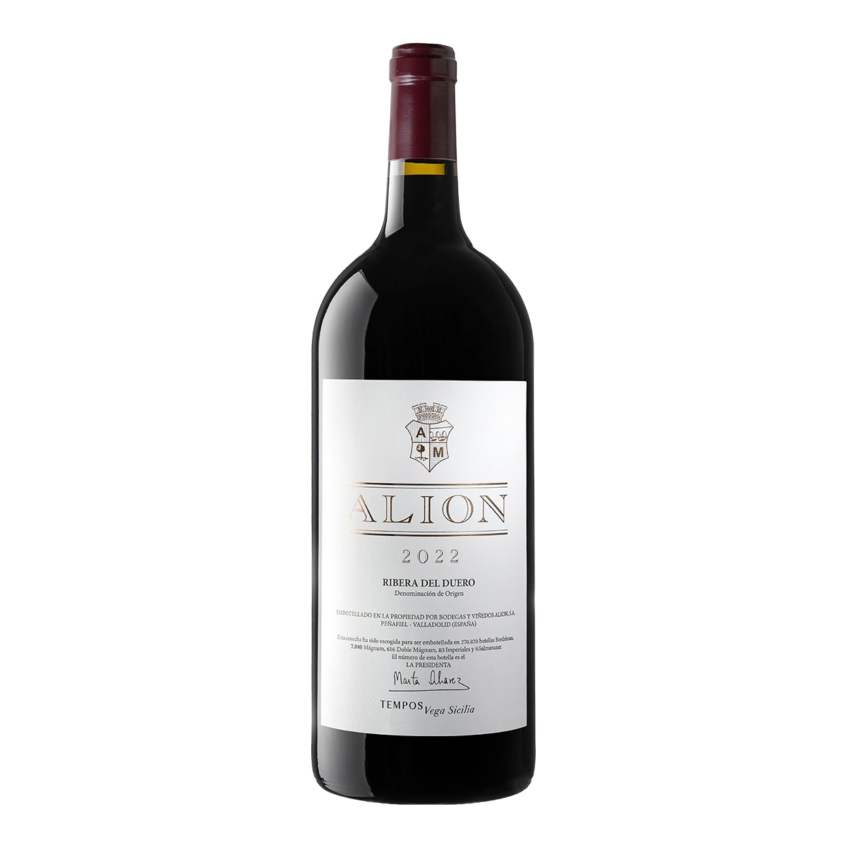 Imagen 1 de Vino tinto Alión Vega Sicilia Tempranillo 2022 Ribera del Duero Doble Mágnum
