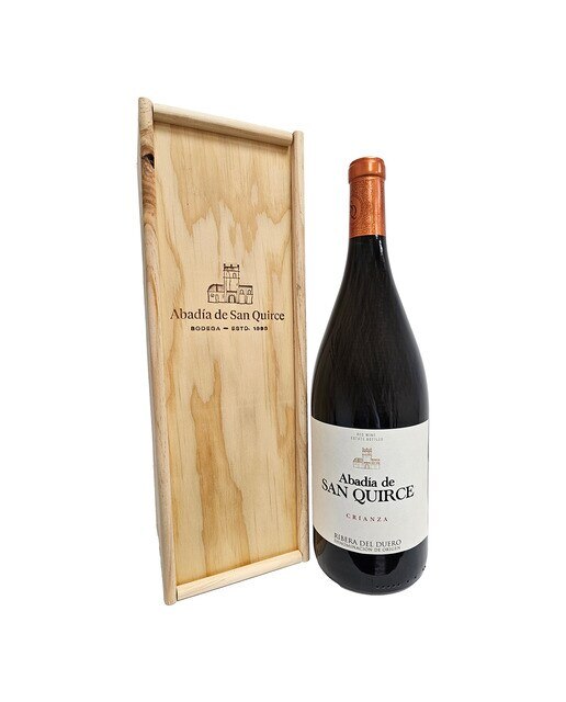 Imagen 0 de Estuche vino tinto Abadía de San Quirce crianza 2019 Ribera del Duero Mágnum
