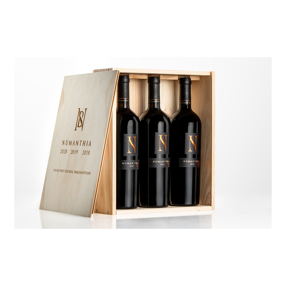 Estuche vino tinto Numanthia Tempranillo 2018, 2019, 2020 Toro 2