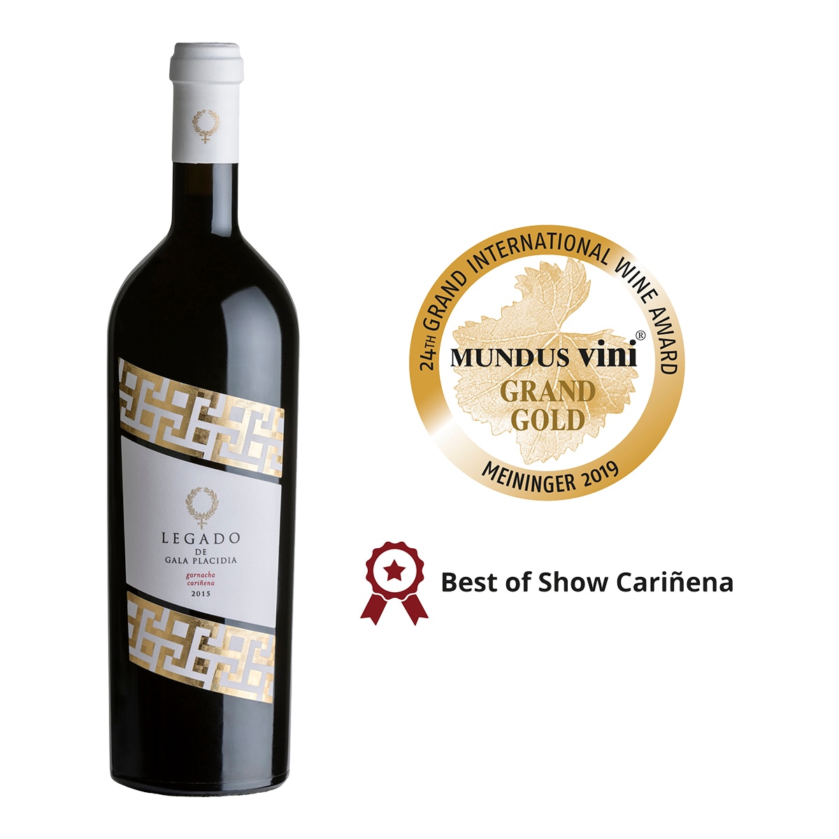 Vino tinto Legado de Gala Placidia garnacha 2015 Cariñena 2