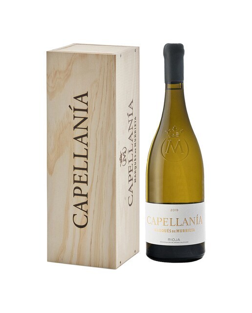 Estuche vino blanco Capellanía Gran Reserva Marqués de Murrieta Viura (Macabeo) 2020 Rioja