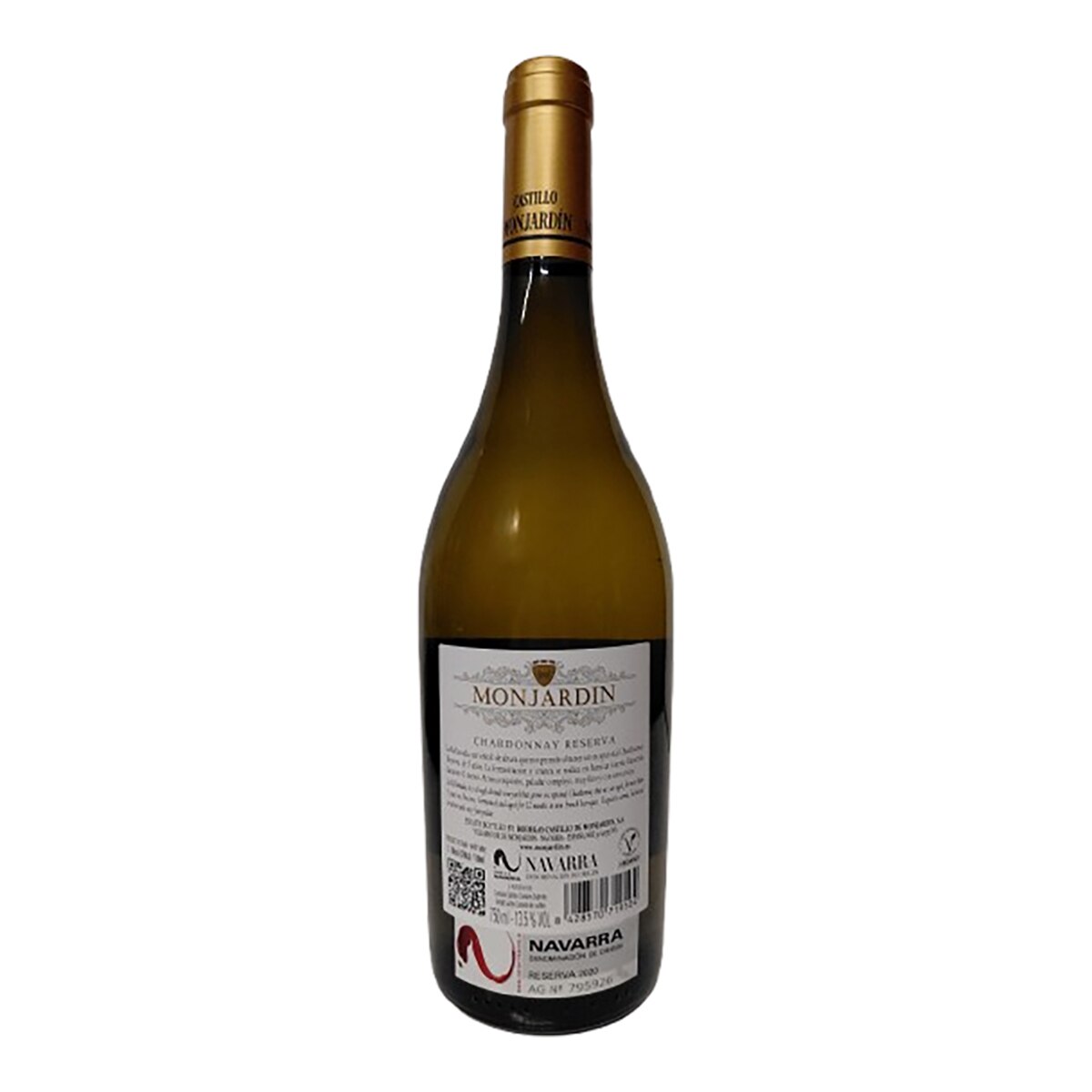 Vino blanco Castillo Monjardín Chardonnay Reserva 2020 Navarra 2