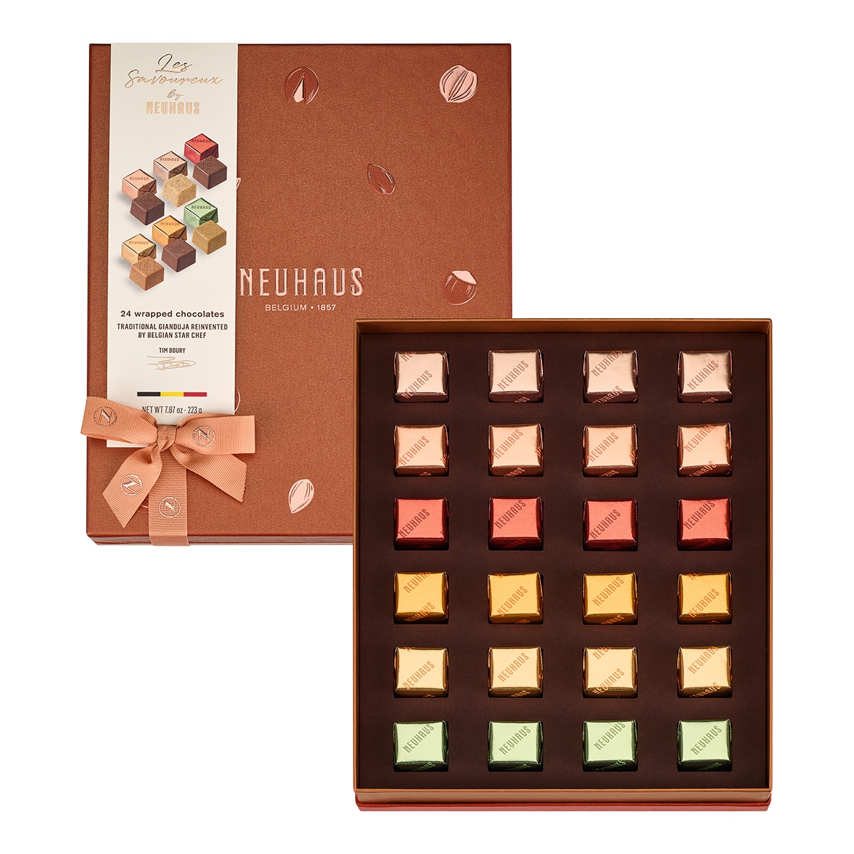 Bombones belgas de Pitufos colección Belgian Chocolate Moments Neuhaus 12 piezas 1