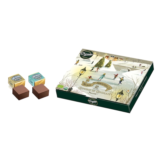 Imagen 0 de Bombones cremosos de chocolate Pralinés Organiko