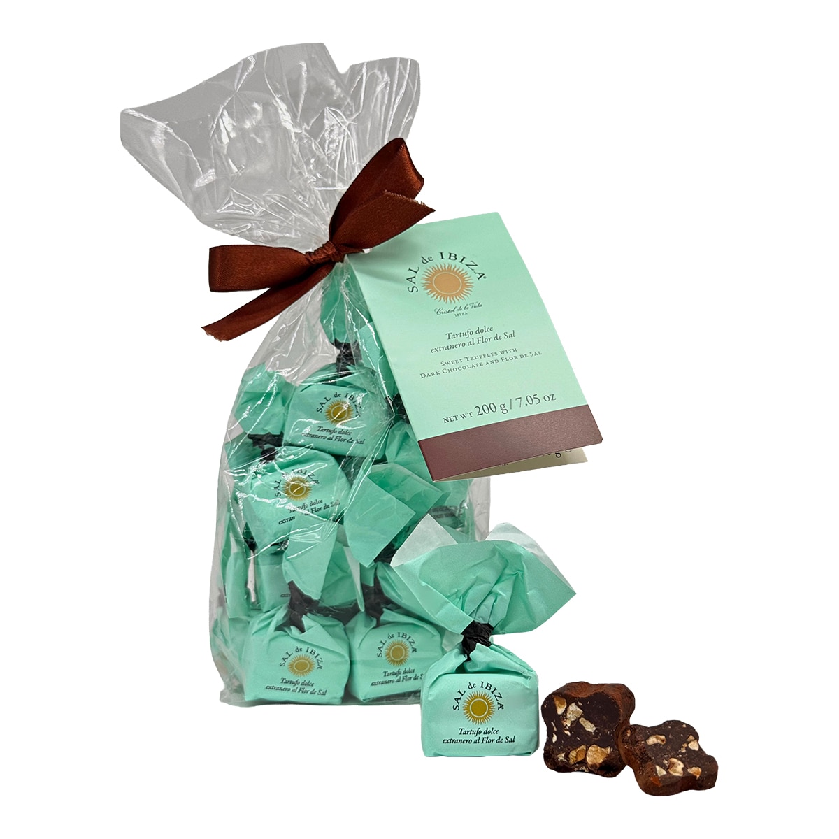 Trufas de chocolate negro y avellanas del Piamonte y Flor de Sal de Ibiza 2