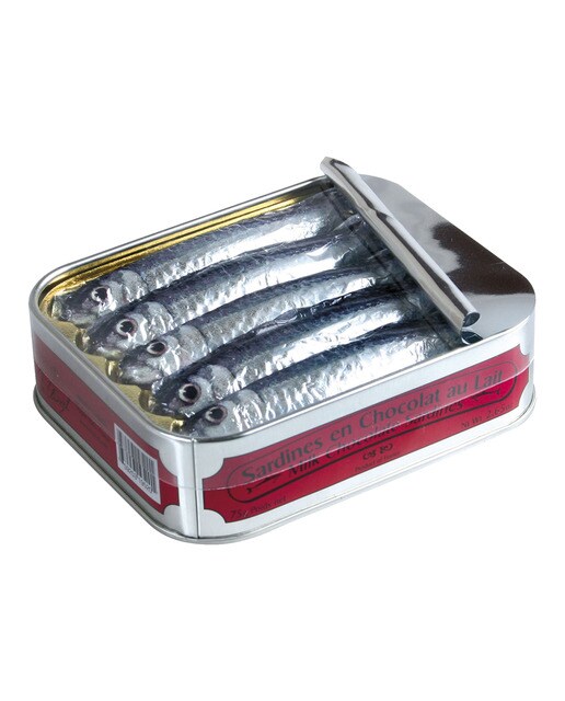 Imagen 0 de Lata Vintage de sardinas de chocolate Michel Cluizel